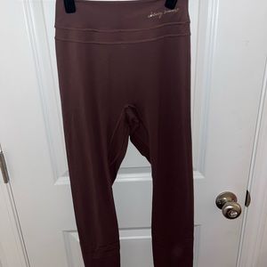 Gymshark x Whitney Simmons V2 Leggings in Cherry Chocolate - Size Medium